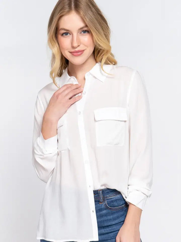The Clean Slate Shirt - Blush & Cactus