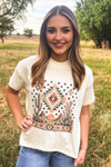 Boho Desert Tee - Blush & Cactus