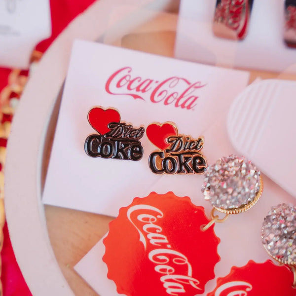 Coca-Cola® Love Diet Coke Stud Earrings