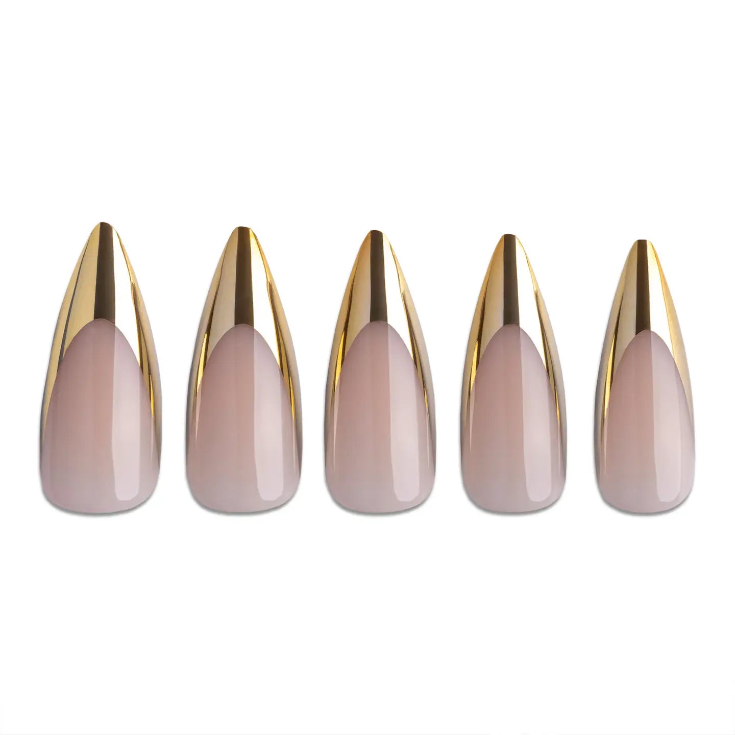 PaintLab Gold Chrome Stiletto - Blush & Cactus
