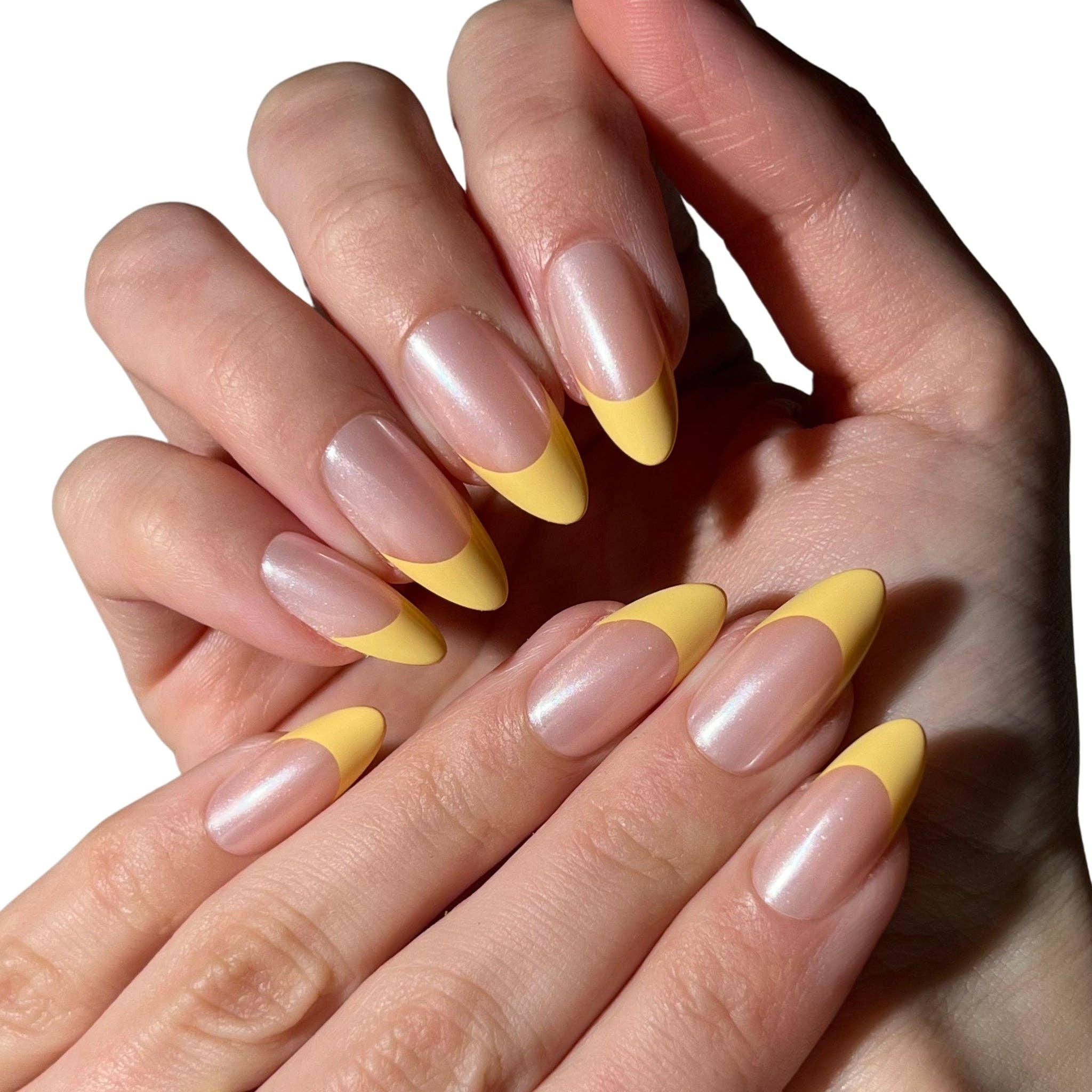 PaintLab Butter Yellow Chrome Paint Lab Nails - Blush & Cactus