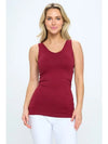 Reversible V or U Neckline Seamless Tank - 8 Colors - Blush & Cactus