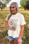 Boho Desert Tee - Blush & Cactus
