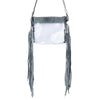 Myra Frontier Trail Clear Fringe Bag in Cactus Moss