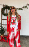 **PREORDER**  Christmas Vertical Vibes Stripe Pants
