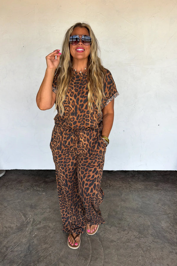***PREORDER*** Cheetah Kelsey Pant Sets