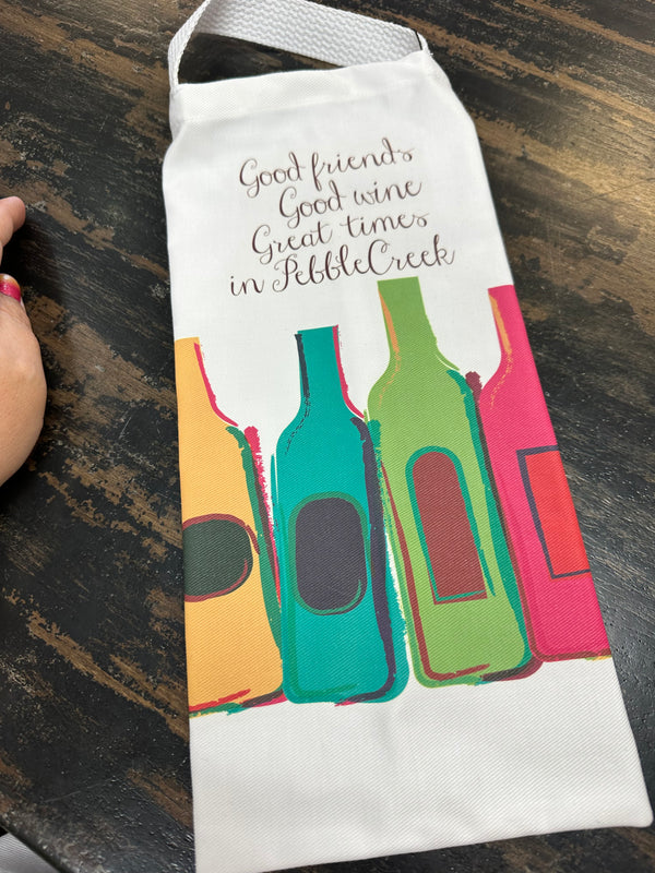 Gift Tote - Good Friends, Good Wine, Great times in PebbleCreek