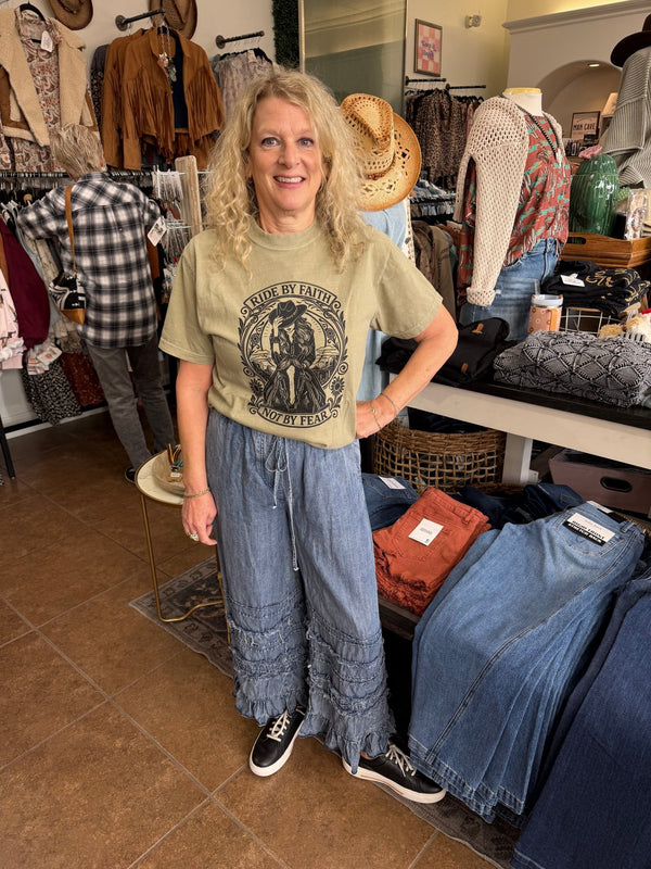 Ride By Faith Not By Fear - Dallas Market Exclusive - Blush & Cactus