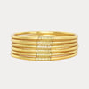 Budha Girl Aura Lumine All Weather Bangles® (Set of 6) - Blush & Cactus