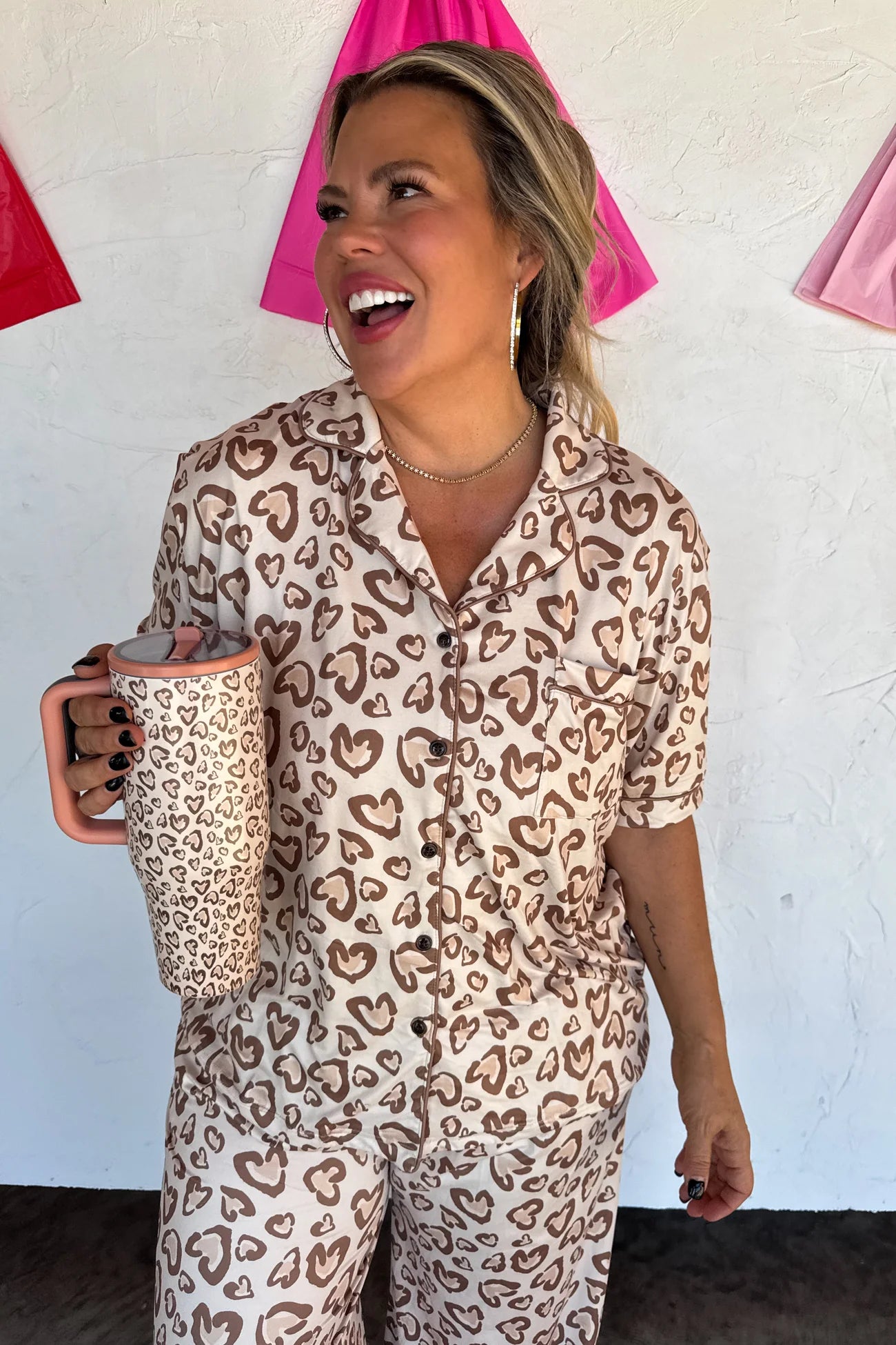 Valentines Stainless Steel Tumblers - Blush & Cactus