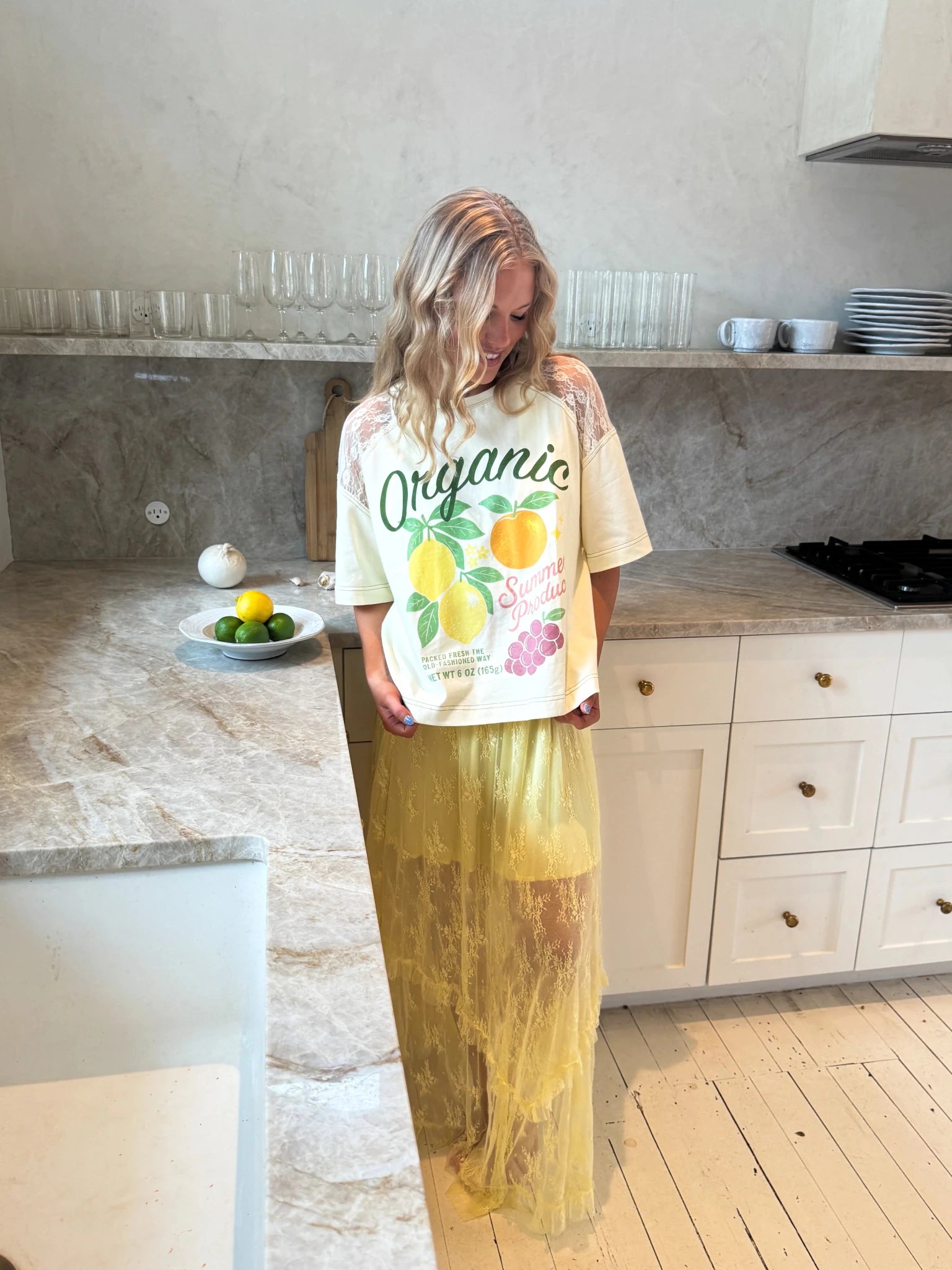 **PREORDER** Farm Tee - Blush & Cactus