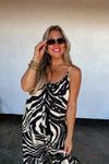 Safari Nights Dress - Blush & Cactus