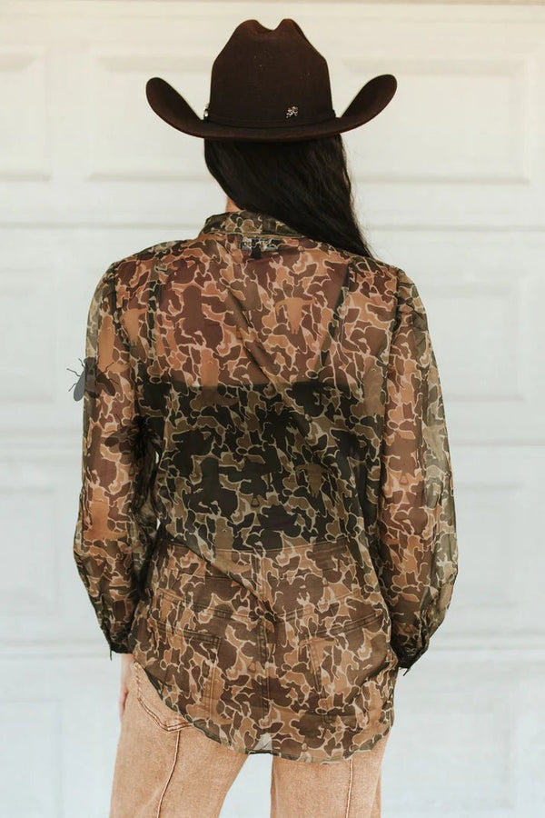 Pretty In Camo Top - Blush & Cactus