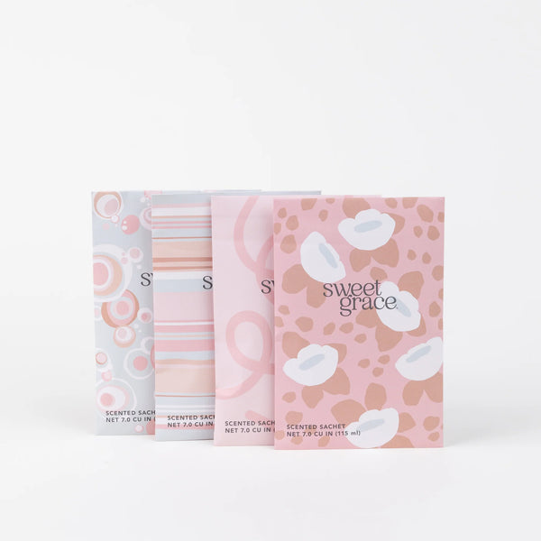 Sweet Grace Modern Swirl Sachet - Blush & Cactus