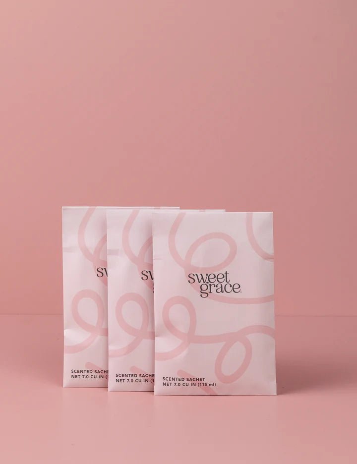 Sweet Grace Modern Swirl Sachet - Blush & Cactus