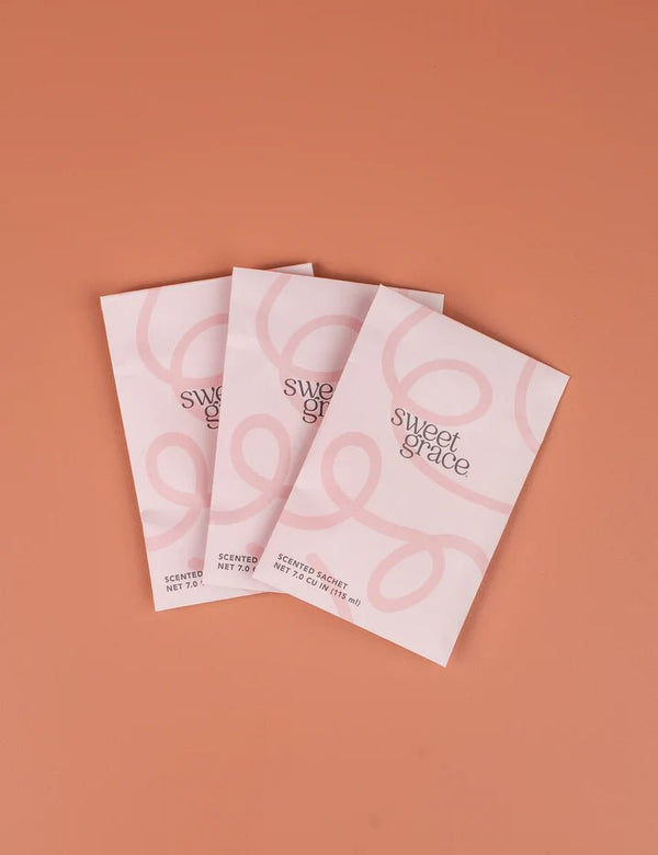 Sweet Grace Modern Swirl Sachet - Blush & Cactus