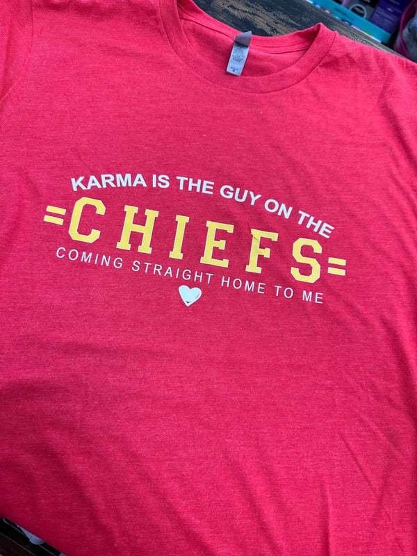 KARMA IS MY BOYFRIEND ON THE CHIEFS