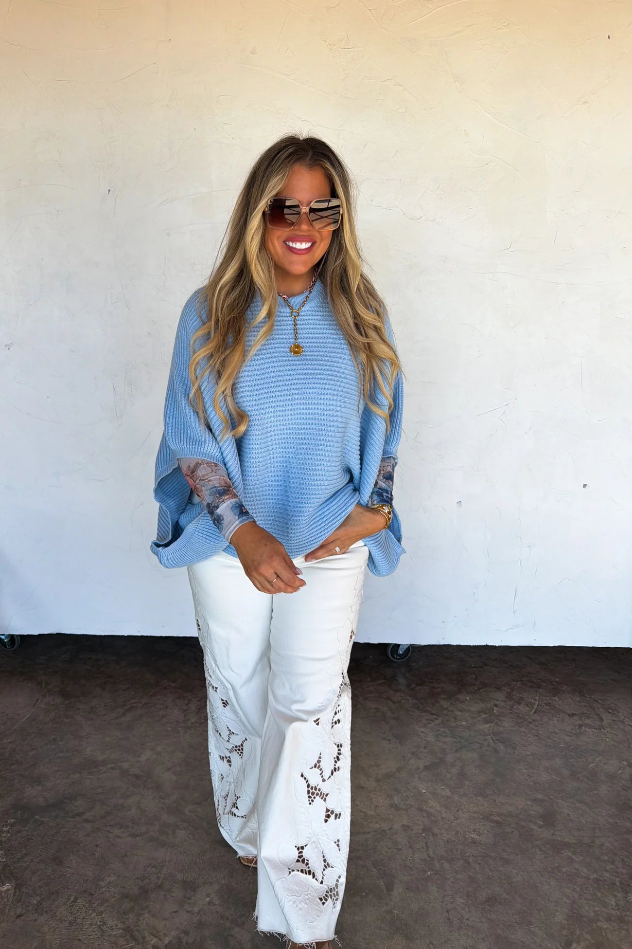 Spring Meg Pullover Poncho - arrives early Feb - Blush & Cactus