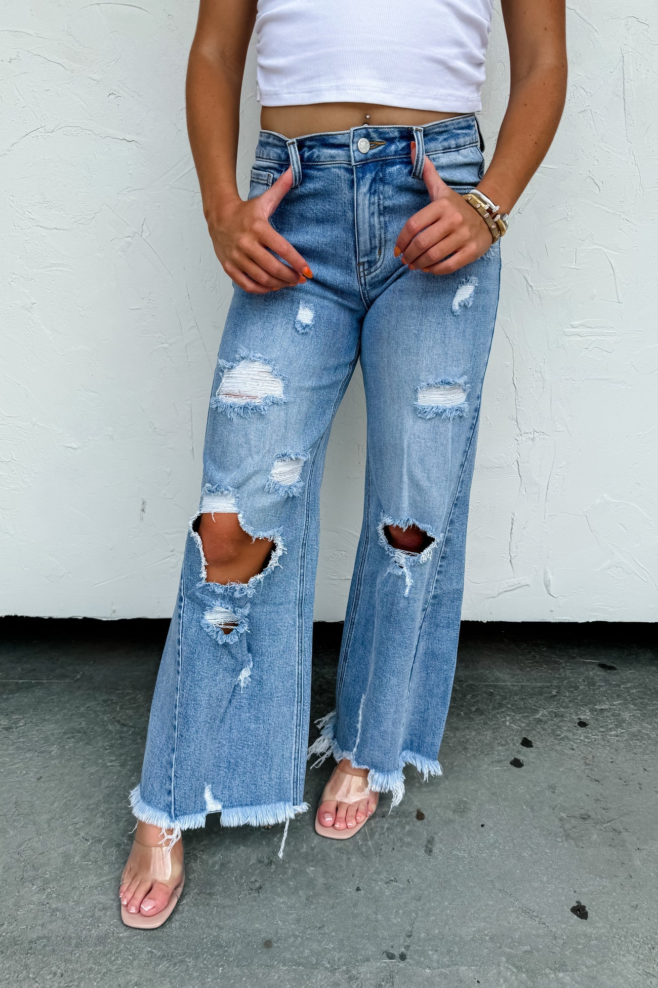 ***PREORDER*** Drew Distressed Dad Jeans