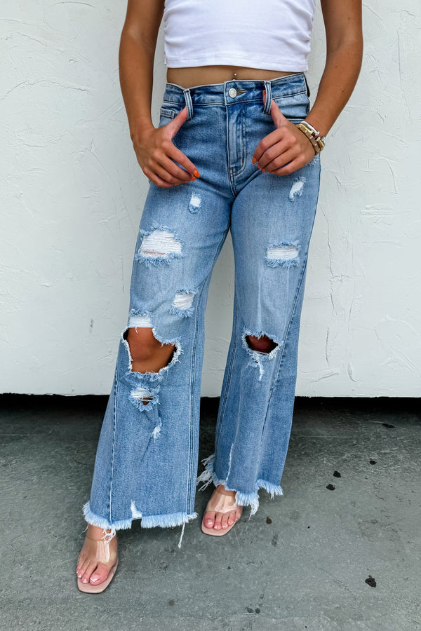 ***PREORDER*** Drew Distressed Dad Jeans