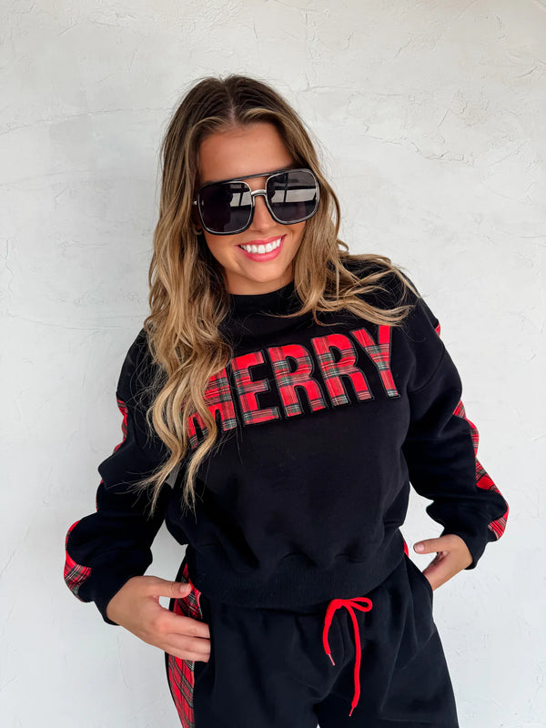 **PREORDER**   Merry Plaid Pant Set