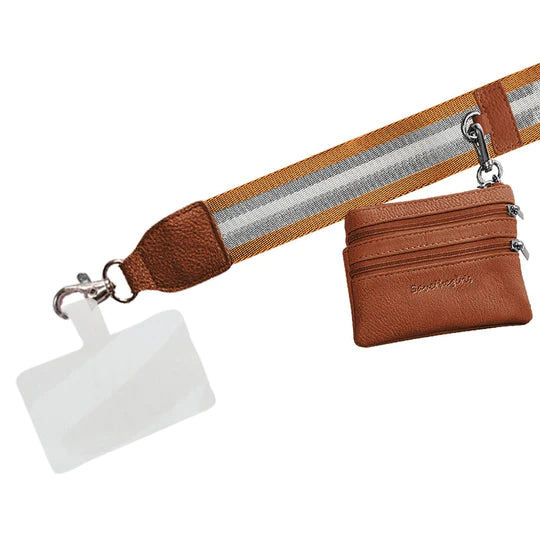 Clip & Go Strap with Pouch - Stripe Collection