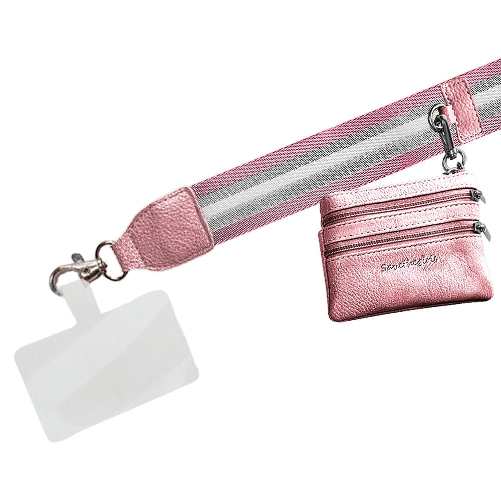Clip & Go Strap With Pouch - Stripe Collection