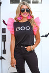 Hey Boo Sequin Patch Top