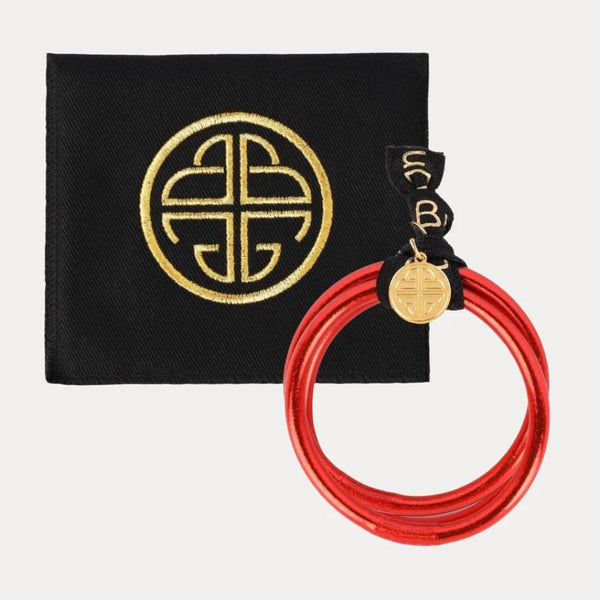 Budha Girl Crimson All Weather Bangles® (Set of 3) - Serenity Prayer - Blush & Cactus
