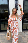 In the Jungle Kaftan Dress - Blush & Cactus