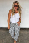 ***PREORDER*** ZEBRA BEX BARREL JEANS - Blush & Cactus