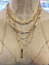 Multi Layer Chain Gold Necklace