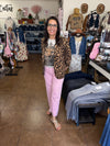 Pink Vervet Wide Leg Jeans