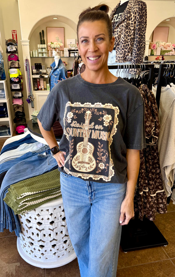 Zutter Raised on Country Music Graphic Tee