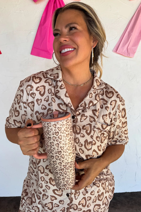 Valentines Stainless Steel Tumblers - Blush & Cactus