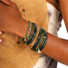 Budha Girl Frond All Weather Bangles® (Set of 6) - Serenity Prayer - Blush & Cactus
