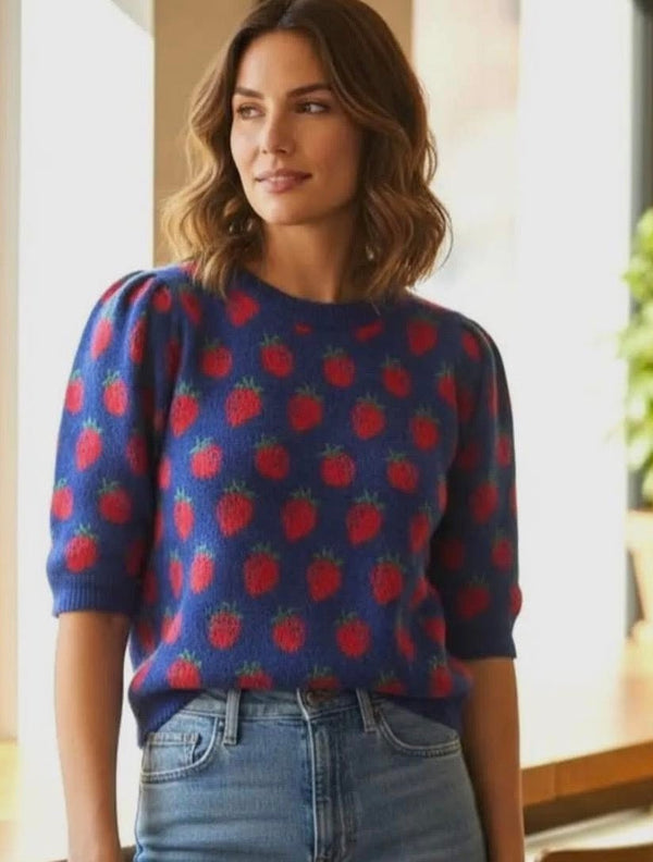 Berry Darling Sweater - Blush & Cactus