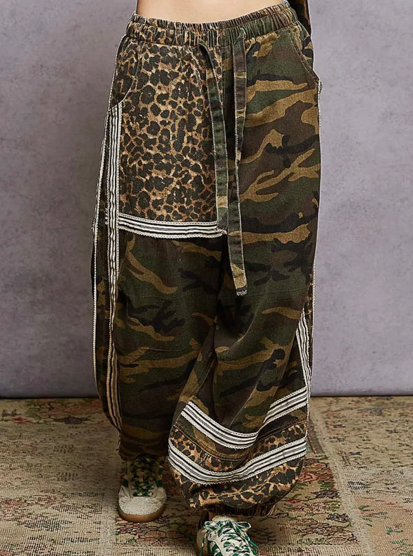POL The Wild Card Pants - Blush & Cactus