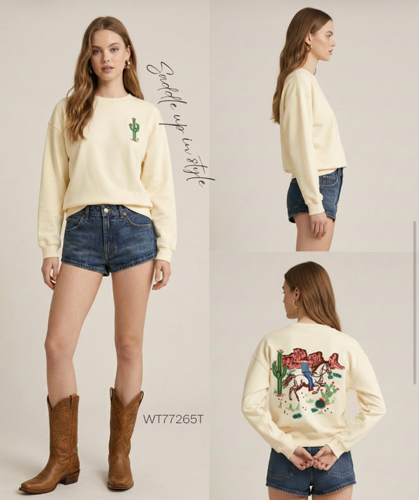 Taelynn Cactus top - Blush & Cactus