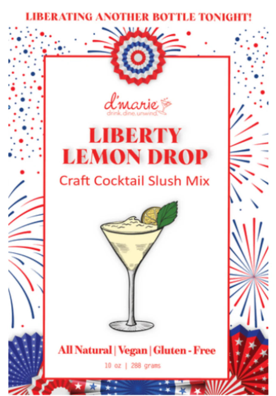 d’Marie Craft Cocktail Slush Mix: Liberty Lemon Drop