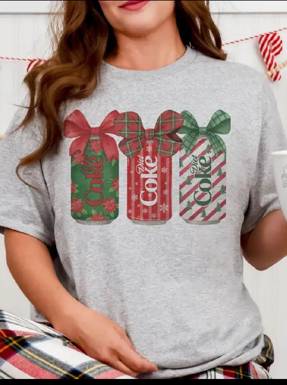 Essie's Fav Christmas Preppy Cola Tee - Blush & Cactus