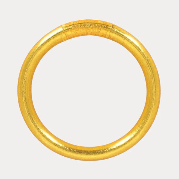 bUDHA gIRL Gold Tzubbie All Weather Bangle® (AWB®) - Serenity Prayer