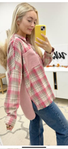 White Birch Top Dusty Pink