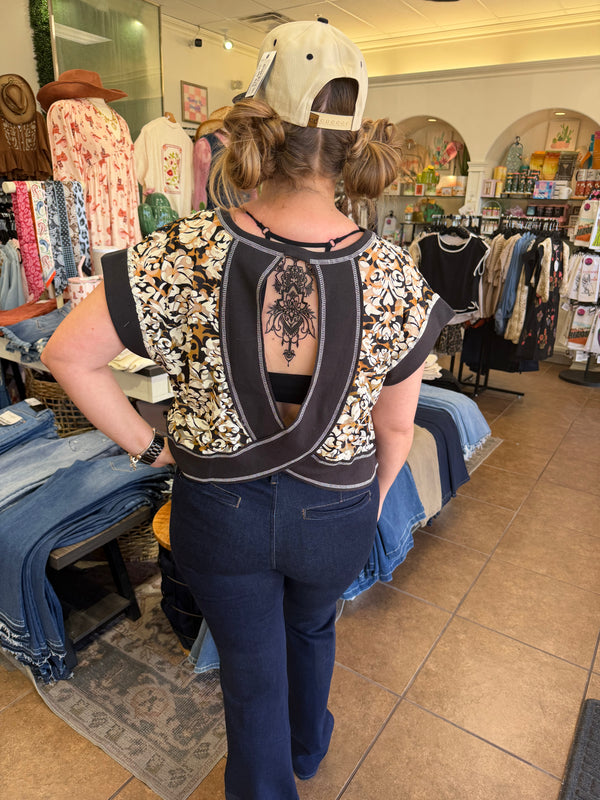 Luna Lace Open Back Top