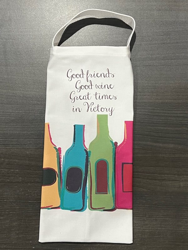Gift Tote - Good Friends, Good Wine, Great times in "Victory"
