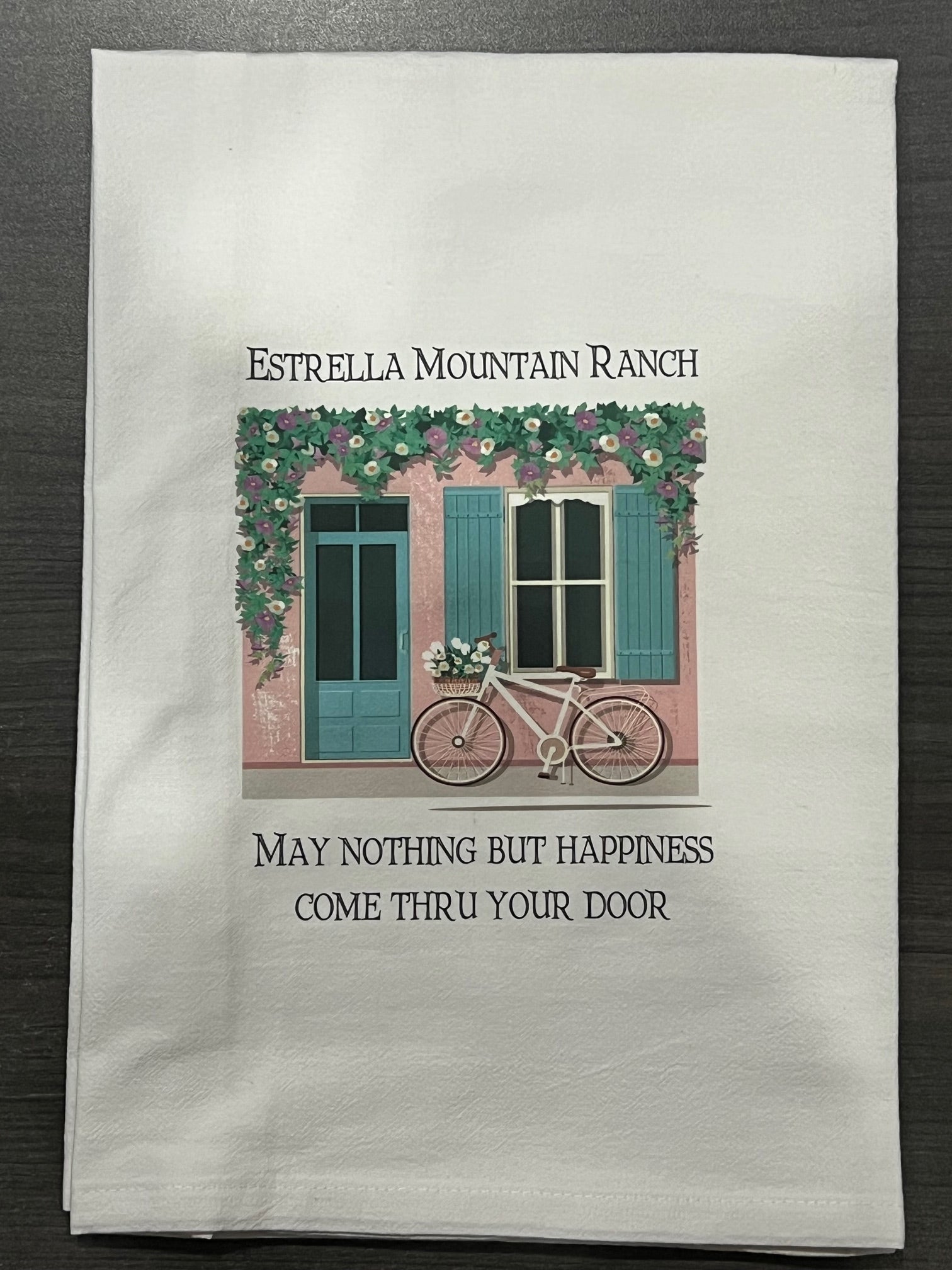 Kitchen Towel - Pink Bldg: May Nothing But Happiness 