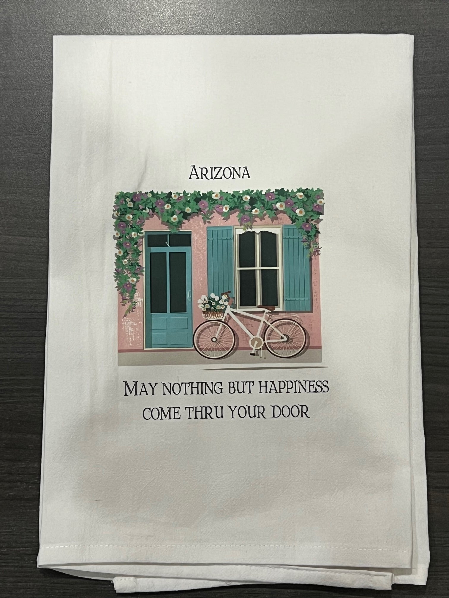 Kitchen Towel - Pink Bldg: May Nothing But Happiness 