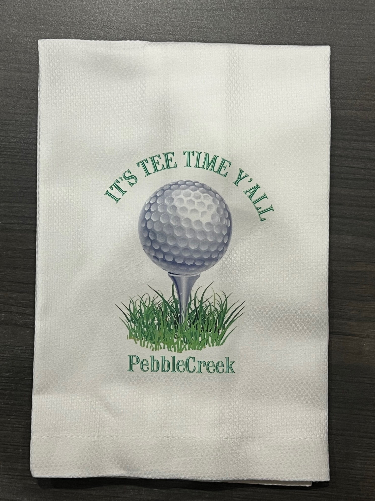 Huck Towel - It's Tee Time Y'all 