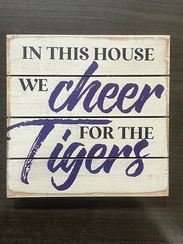 Tigers 6" wood signs