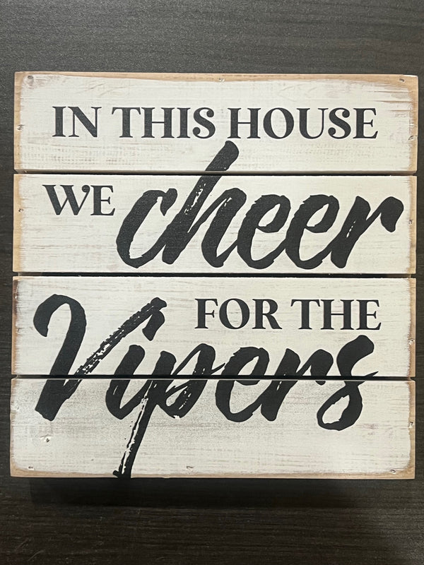 TOTE Vipers 6" wood sign